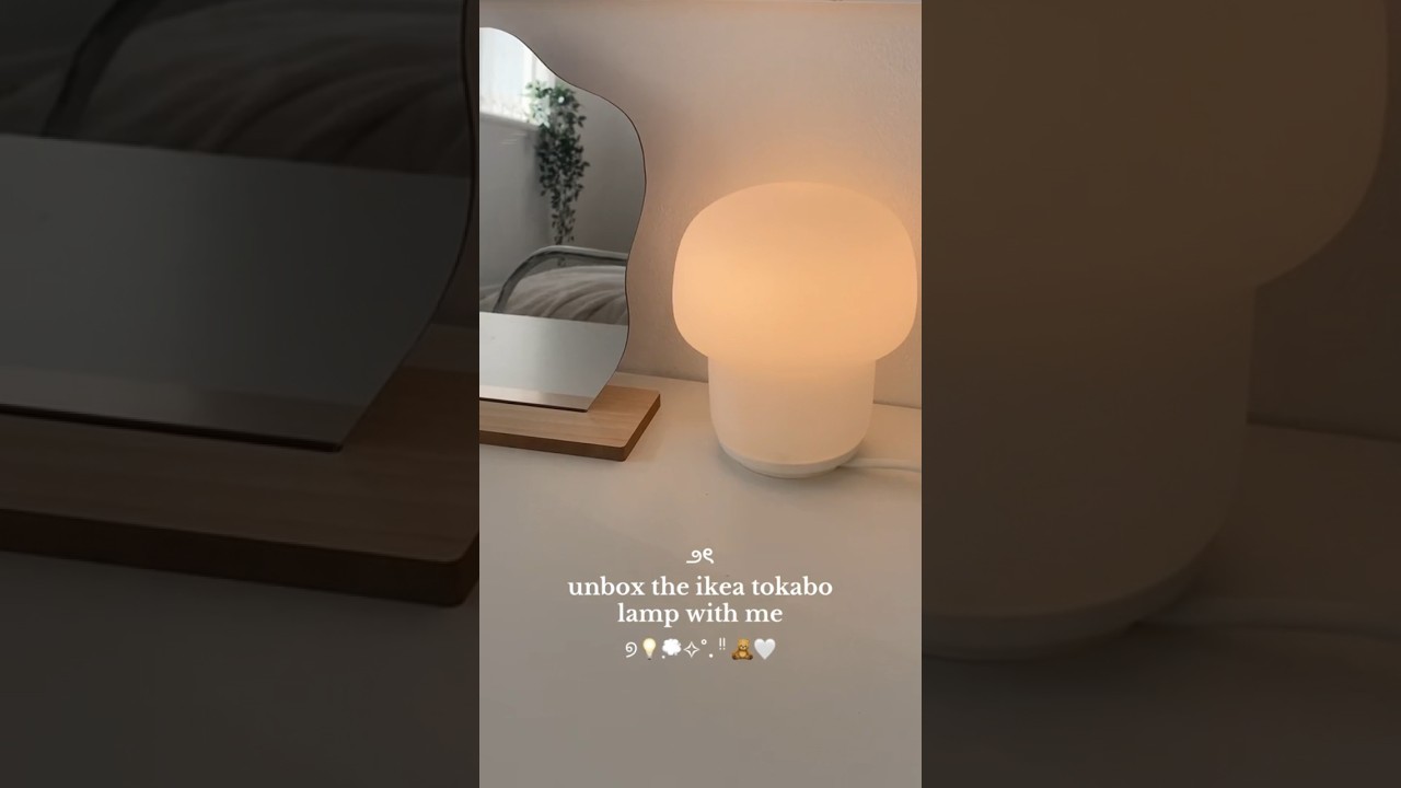 ikea finds ₊˚ෆ #ikea #ikeafinds #unboxing #lamp #desklamp #ikealamps #roomdecor #bedroom #haul