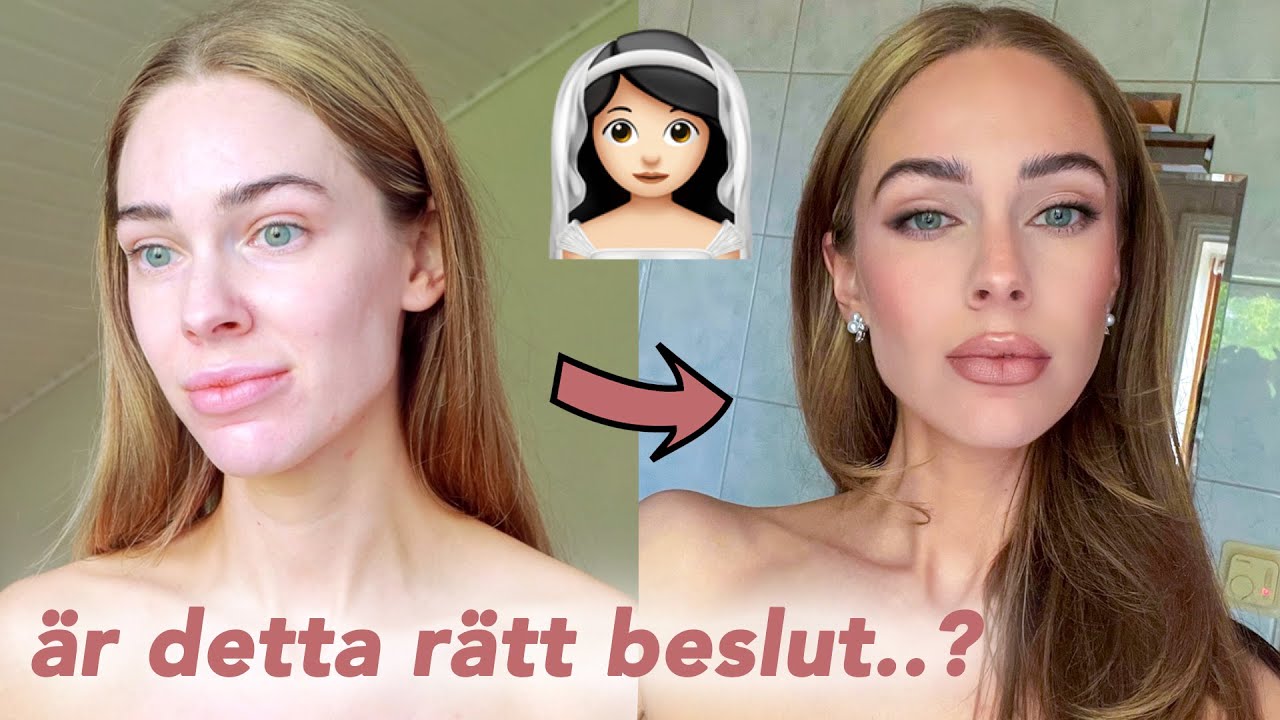 Sminkar MIG SJÄLV till mitt bröllop! // Brudsminkning DIY