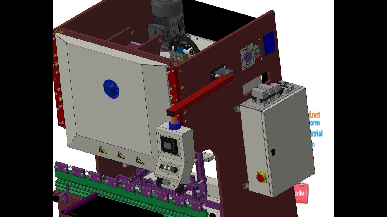30 ton sheet bending machine-industrial 3D model : machine-world.net P860