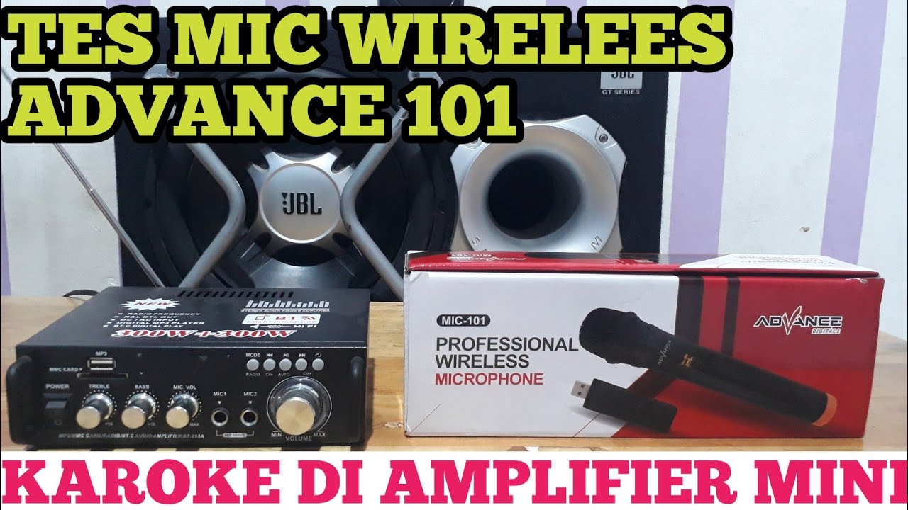 🔴UNBOXING MIC WIRELESS‼️ ADVANCE 101‼️TES KAROKE