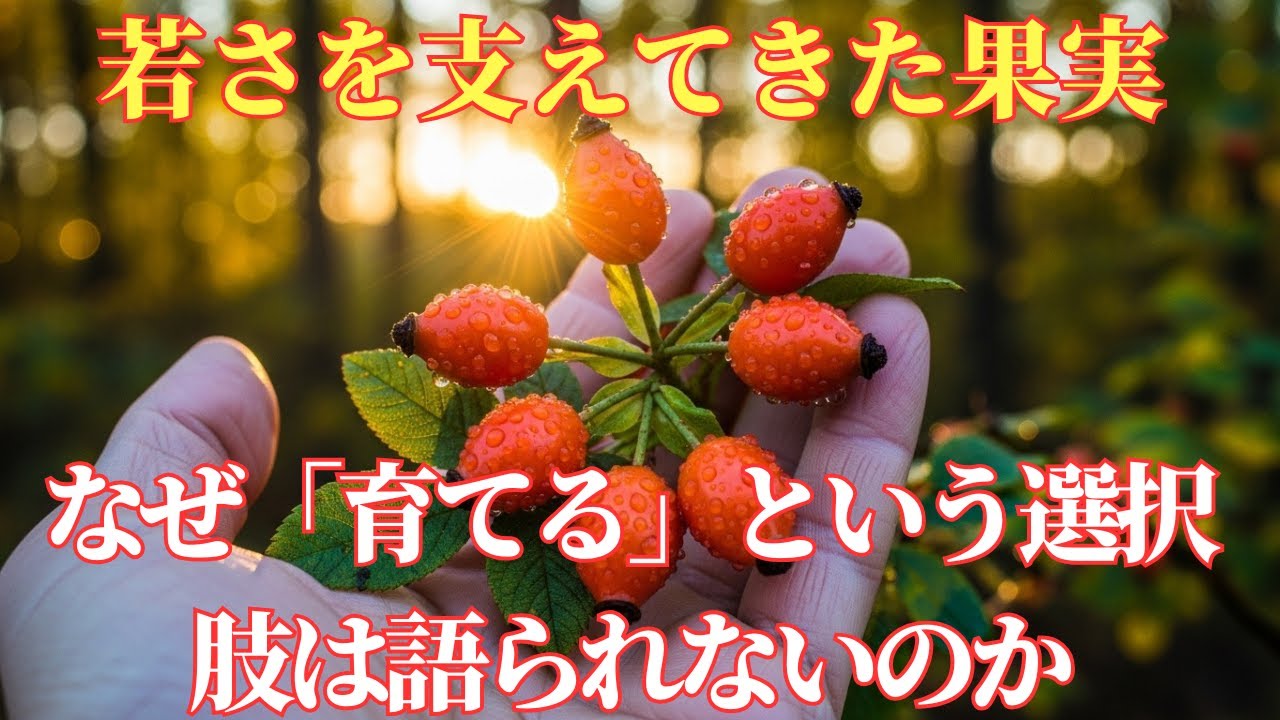 若さを支えてきた果実。育てられるのに、なぜ私たちは買うことしか知らなくなったのか