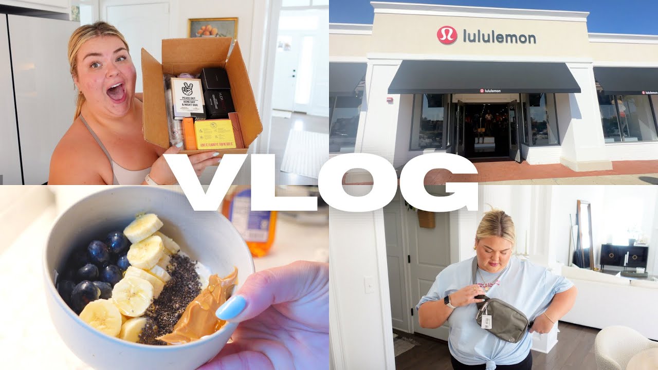 sephora sale haul, breakfast yogurt bowl recipe, trying the lululemon belt bag | vlog