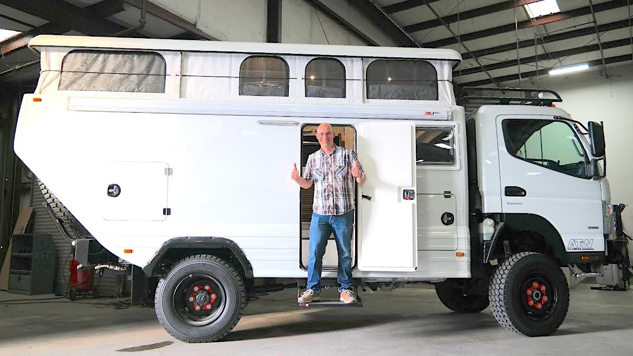 4x4 Fuso Pop Top Camper Walk-Through | All Terrain Warriors Alpha Camper