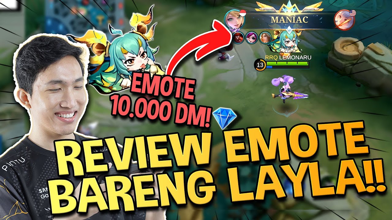 HABISIN 10RB DIAMOND BUAT EMOTE WLEE!! BARENG LAYLA! - Mobile Legends