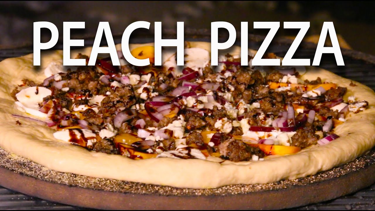 Balsamic Peach Pizza | Primo XL Oval Pizza Recipe - Big Meat Sunday