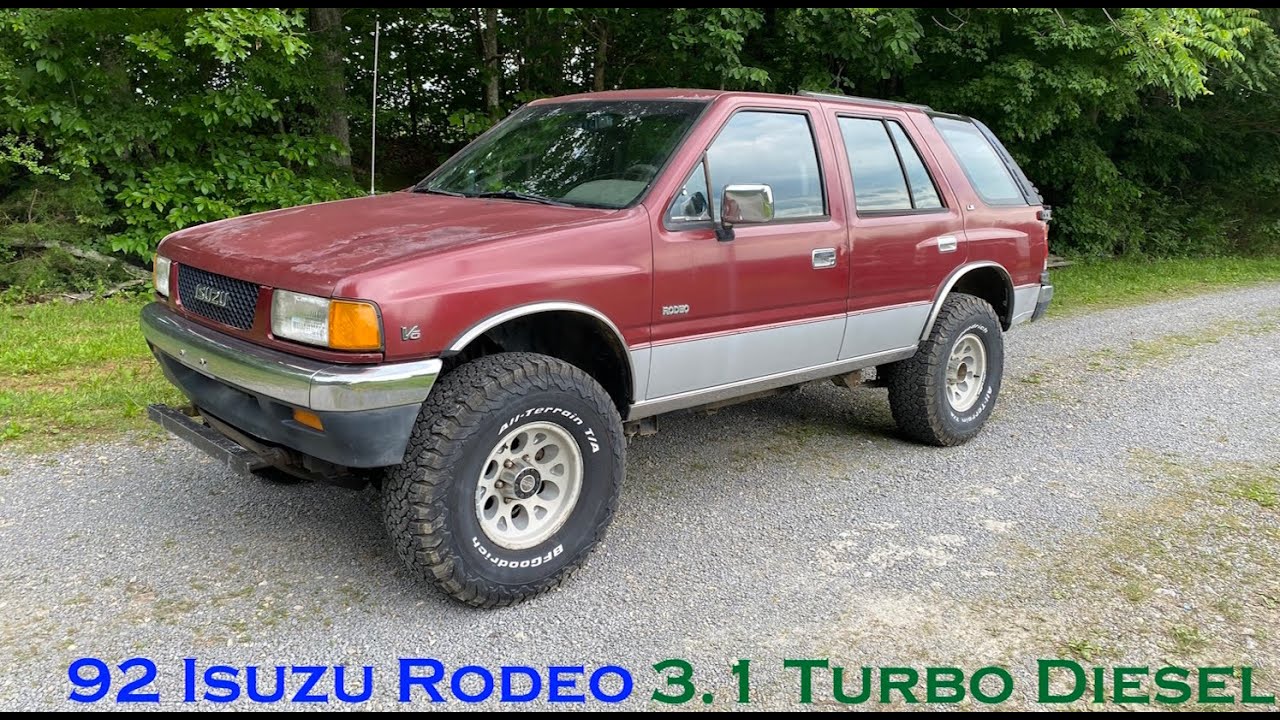 1992 Isuzu Rodeo 3.1 turbo diesel 5 spd 4x4 test drive 4 SALE