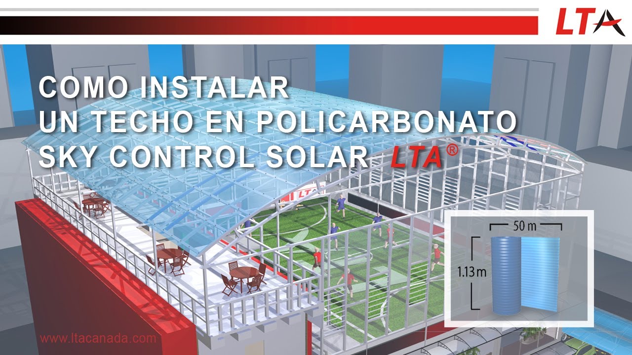 Instalación Teja Sky Control Solar LTA en policarbonato