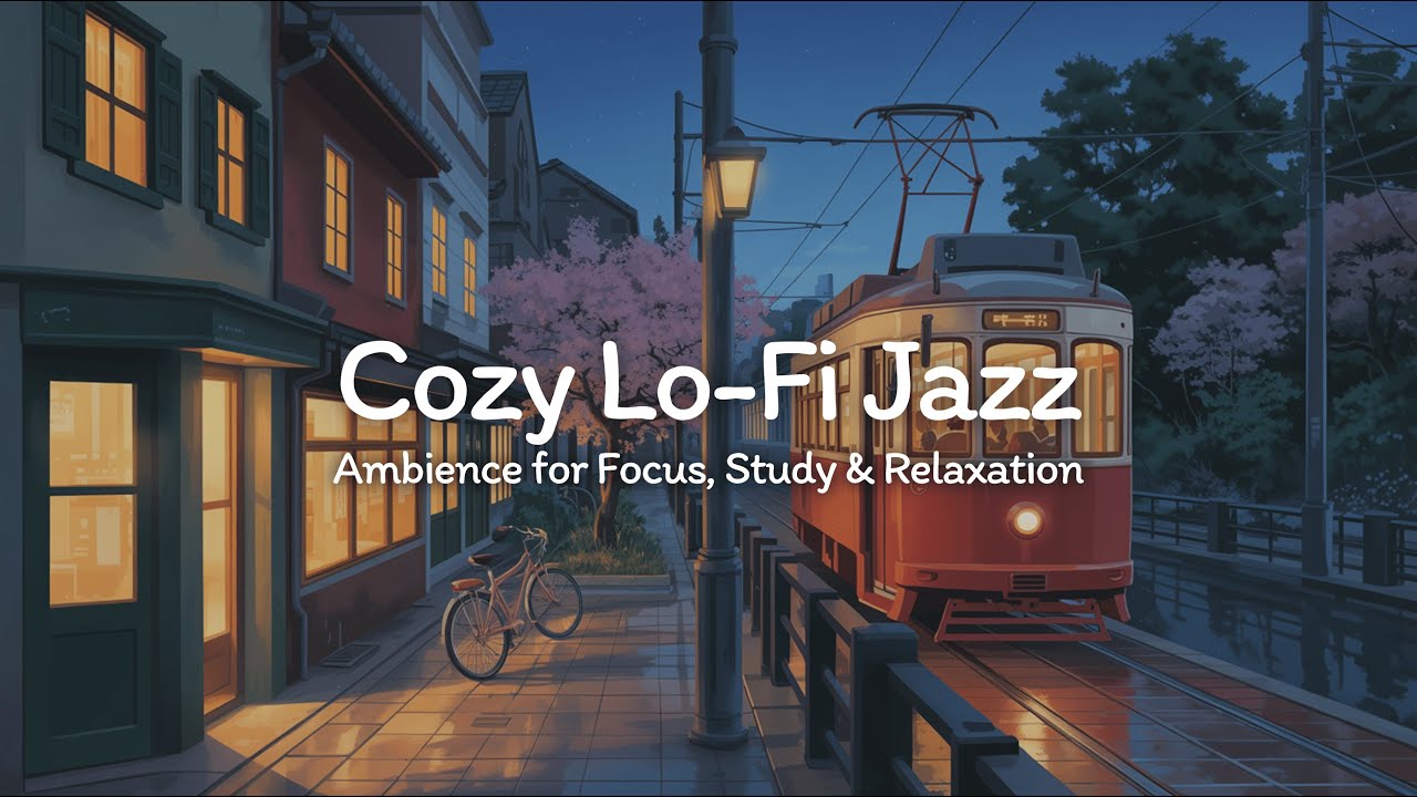Cozy Lo-Fi Jazz 🎷 with Chillhop & Japanese 🌸 Ambience for Focus, Study & Relaxation 🚂