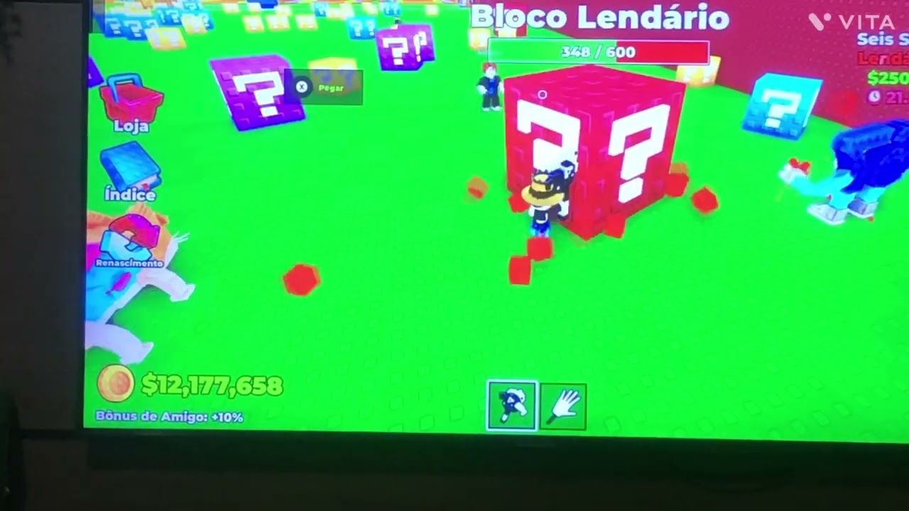 E eo meu amg fomos quebrar luck Block do sammy mas…