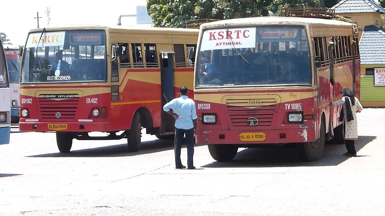 KSRTC BUS STATION , #Kollam | #KSRTC KERALA BUS Videos #TATA #AshokLeyland