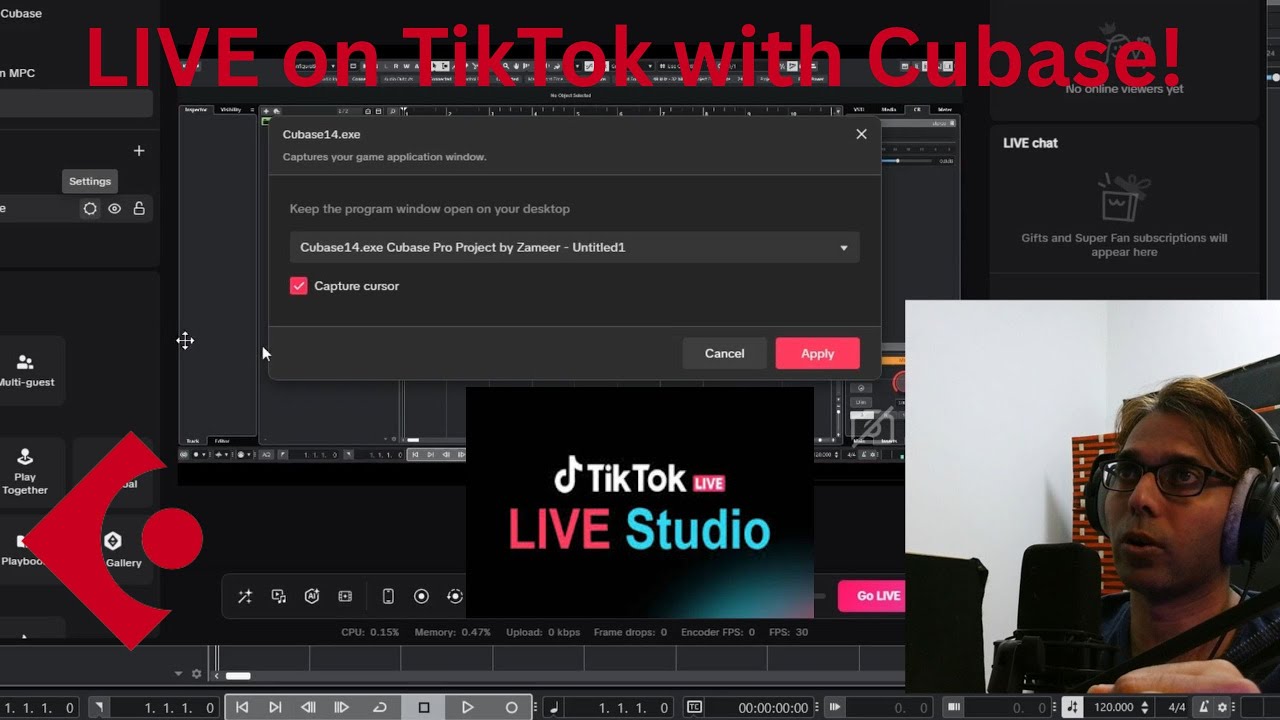 Прямая трансляция музыки в TikTok с Cubase — полное руководство по настройке
