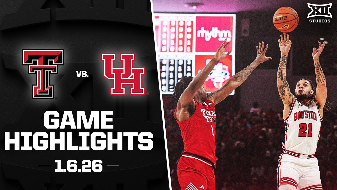 #14 Texas Tech vs. #7 Houston Game Highlights | 2025-26 Big 12 Men’s Basketball
