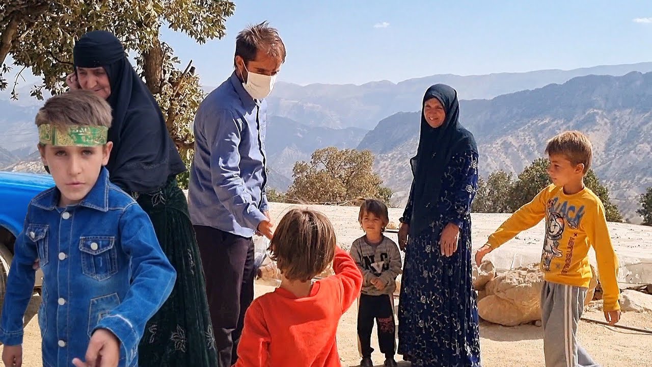 Hossein purchases building materials to begin completing his children's house.