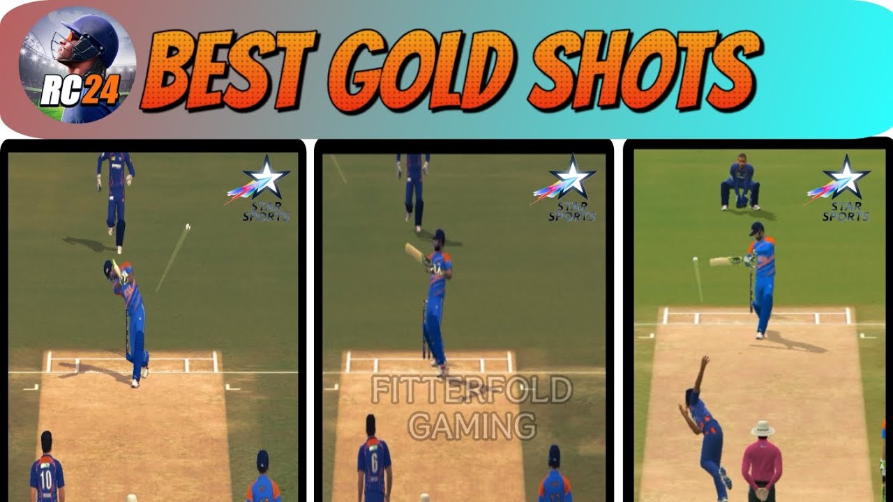 TOP 10 GOLD SHOTS OF REAL CRICKET 24 | #bestgoldshot #realcricket24 @RealCricket @MohsingamingRC24 