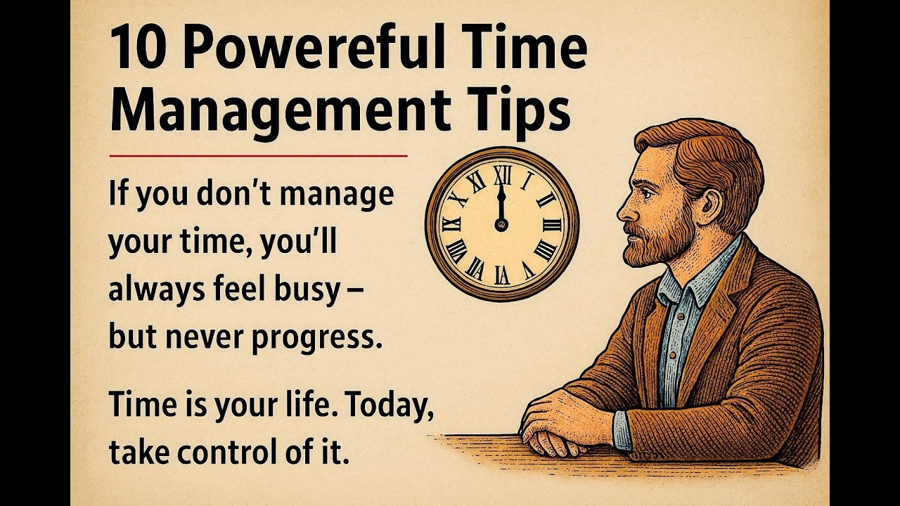 10 Powerful Time Management Tips ⏰  Part-2| Improve Your English Fluency FAST! 🚀