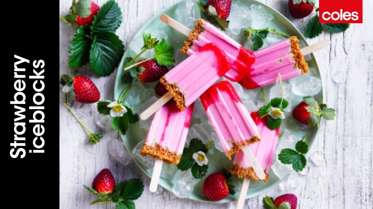 Strawberry Cheesecake Ice Blocks | Simple Summer Desserts | Coles