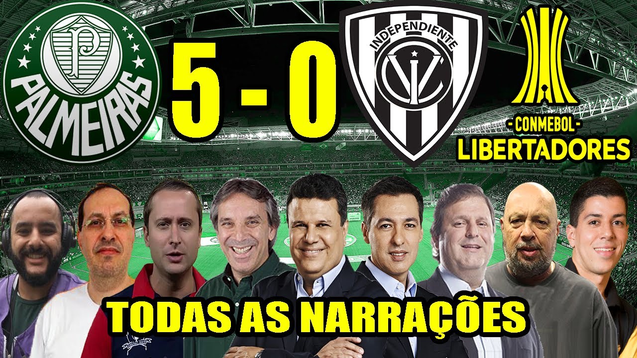 Todas as narrações - Palmeiras 5 x 0 Independiente Del Valle | Libertadores 2021