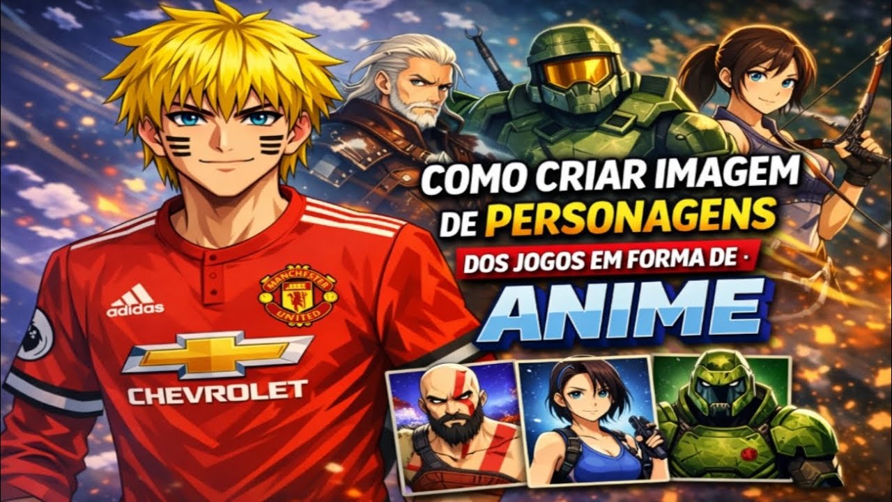 🔥 COMO CRIAR IMAGEM DE PERSONAGENS DOS JOGOS EM FORMA DE ANIME 🔥