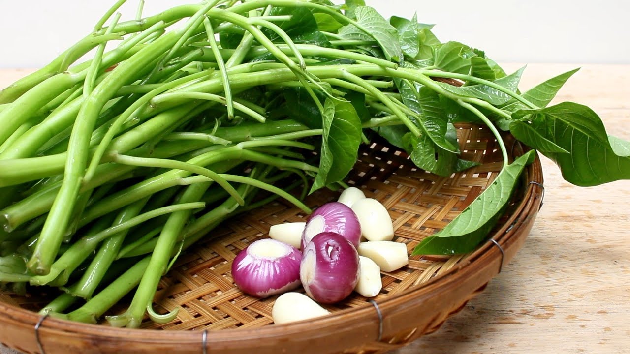 Water spinach with garlic recipe