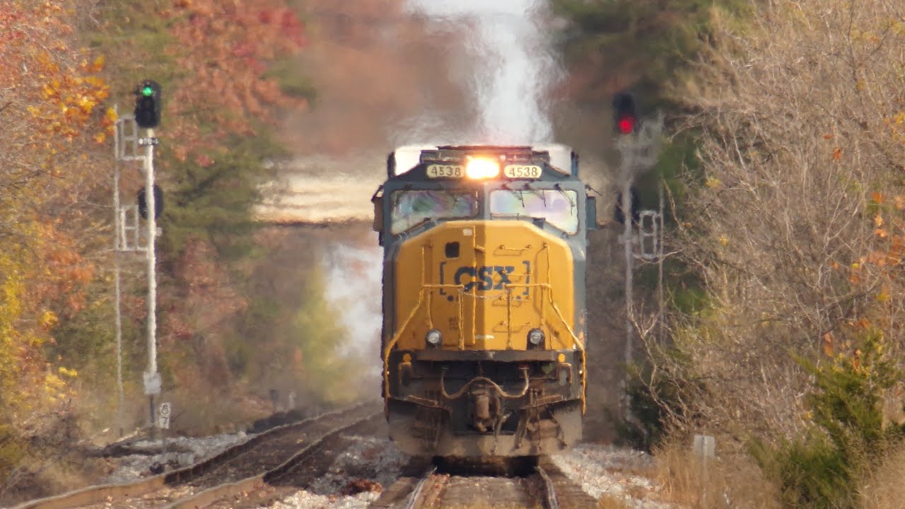 CSX Trains Passing Dump Road In Rosedale