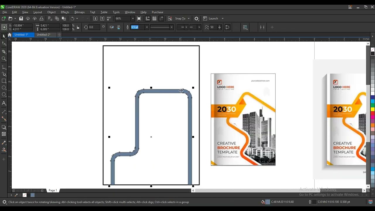 Professional Corporate Flyer Design in CorelDRAW l Step by Step Tutorial