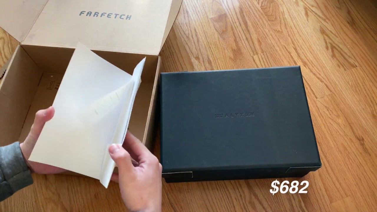 Mini Unboxing:Alyx Lace Up Derby Vibram Sole from Farfetch!!
