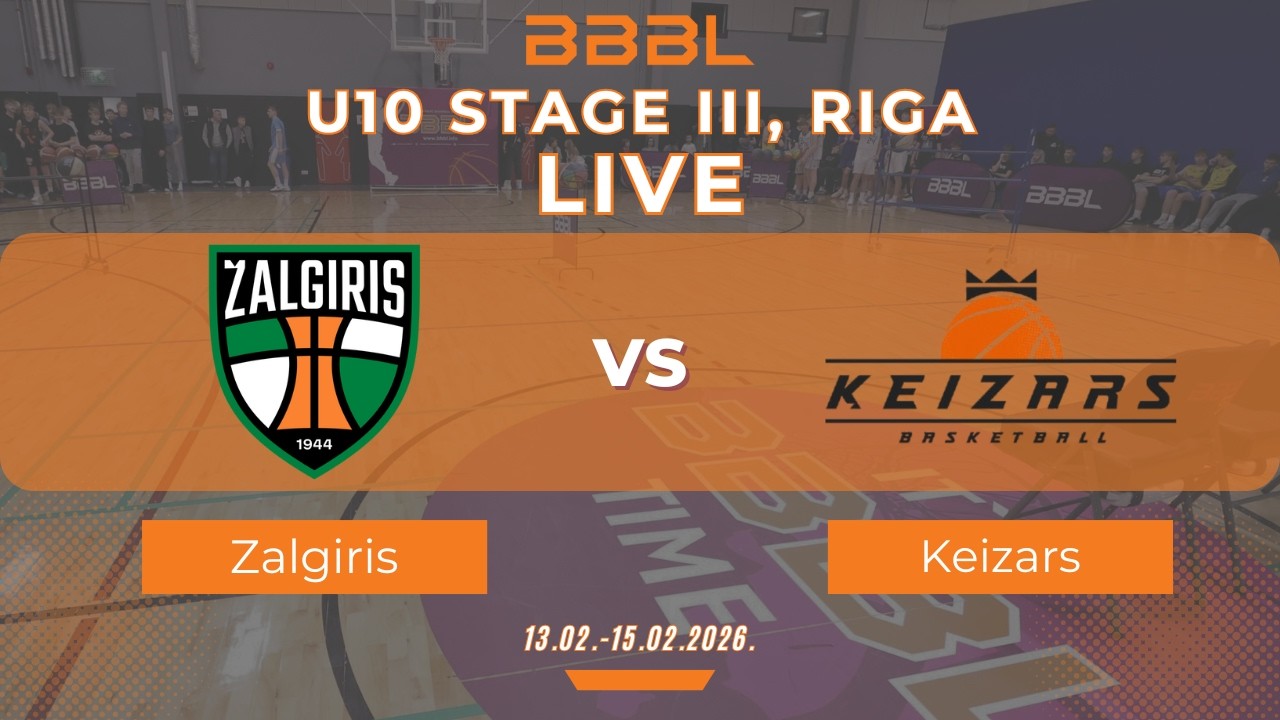 BC Žalgiris 2016 vs RBS Centrs-2 2016 | BBBL U10 | Stage III