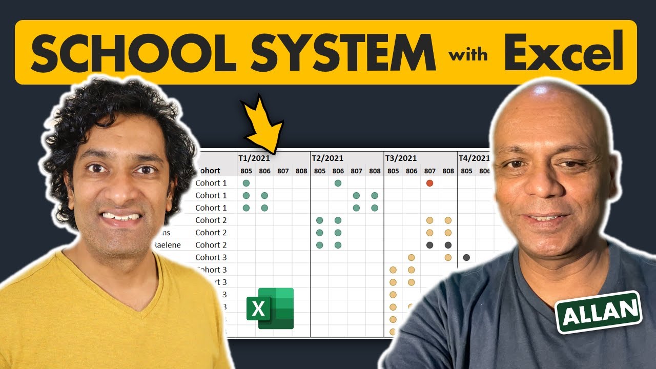How to use Excel to build a course & student tracker for schools - Helping Allan [Case Study]
