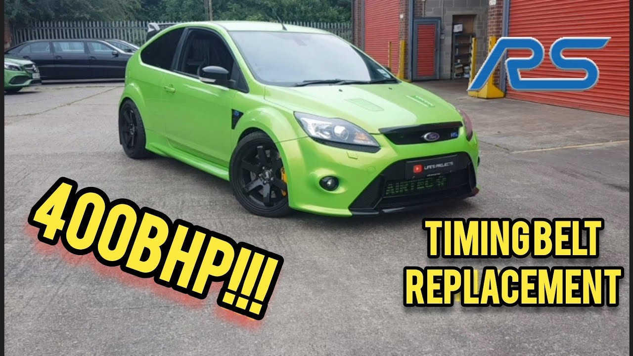 400BHP Ford Focus RS ST Timing Belt Install! 2.5 Volvo 5 Cylinder