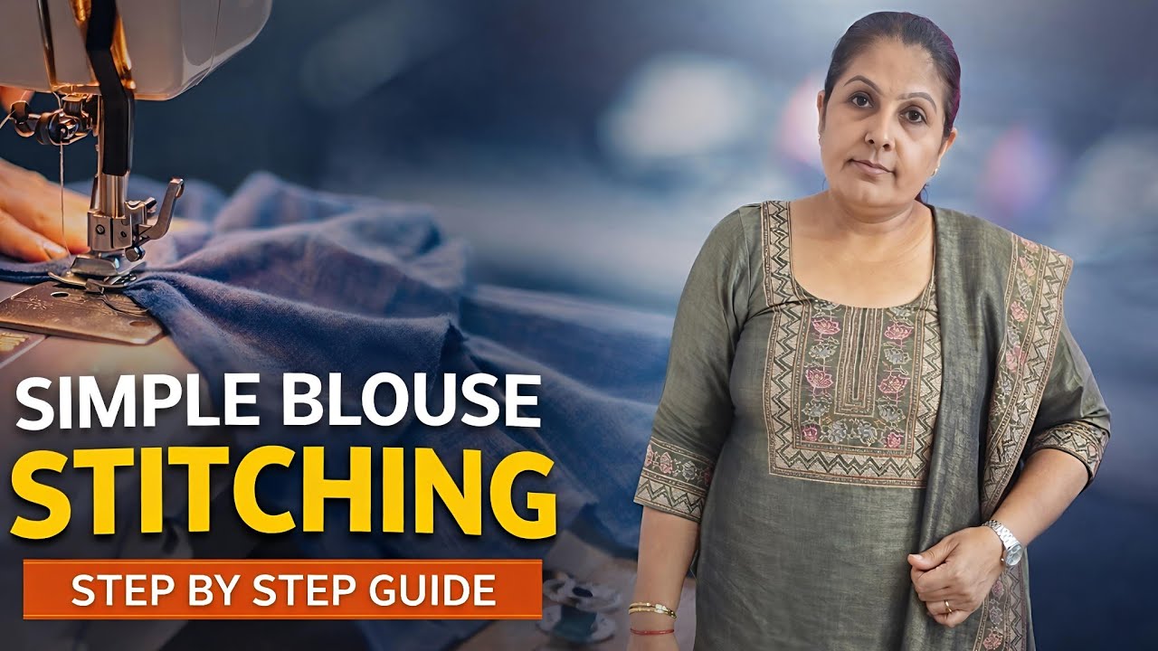 Simple Blouse Stitching | Step by Step Cutting & Silai for Beginners | Easy Method
