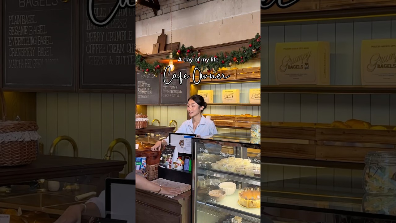 A day in my life as a cafe owner 🥯✨