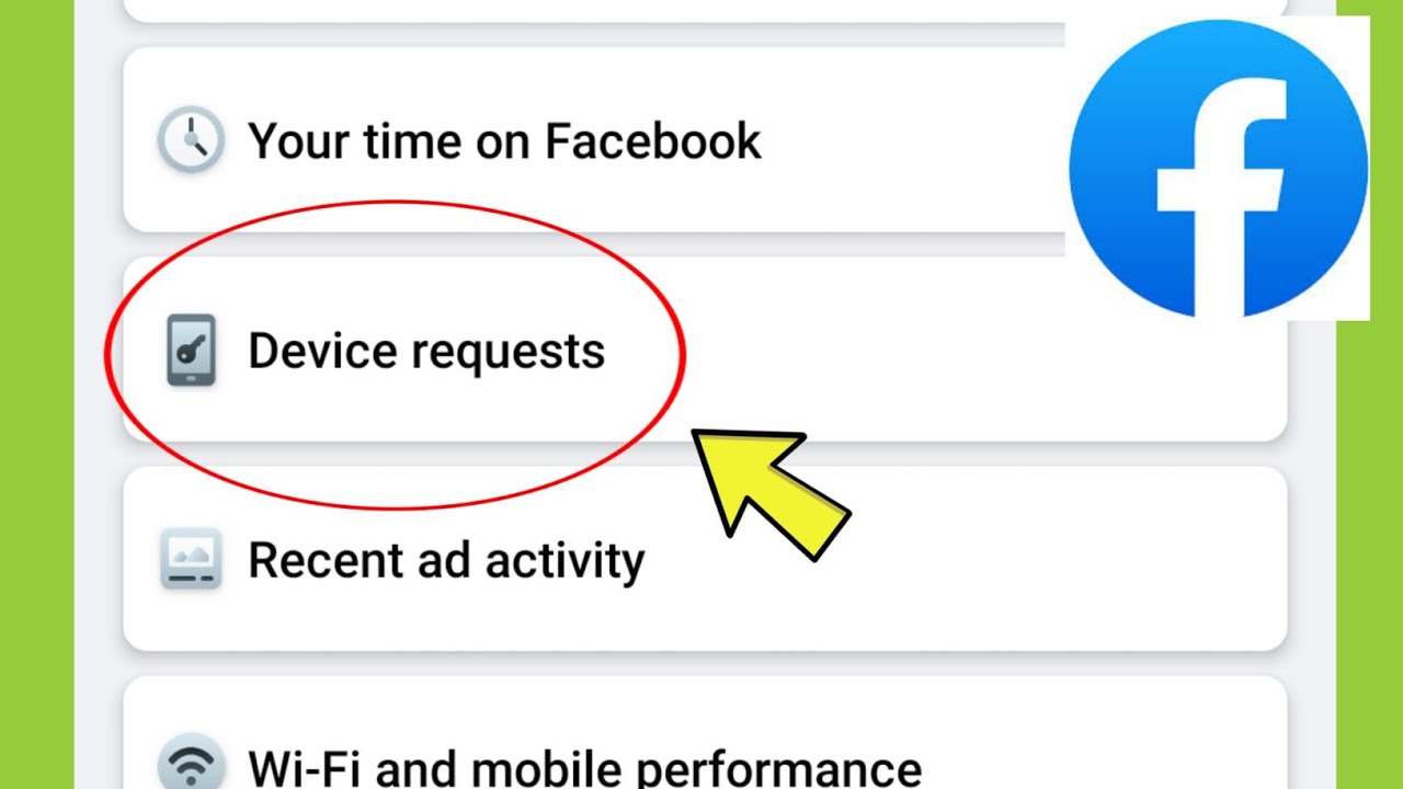 Запрос на вход в систему устройства Facebook?