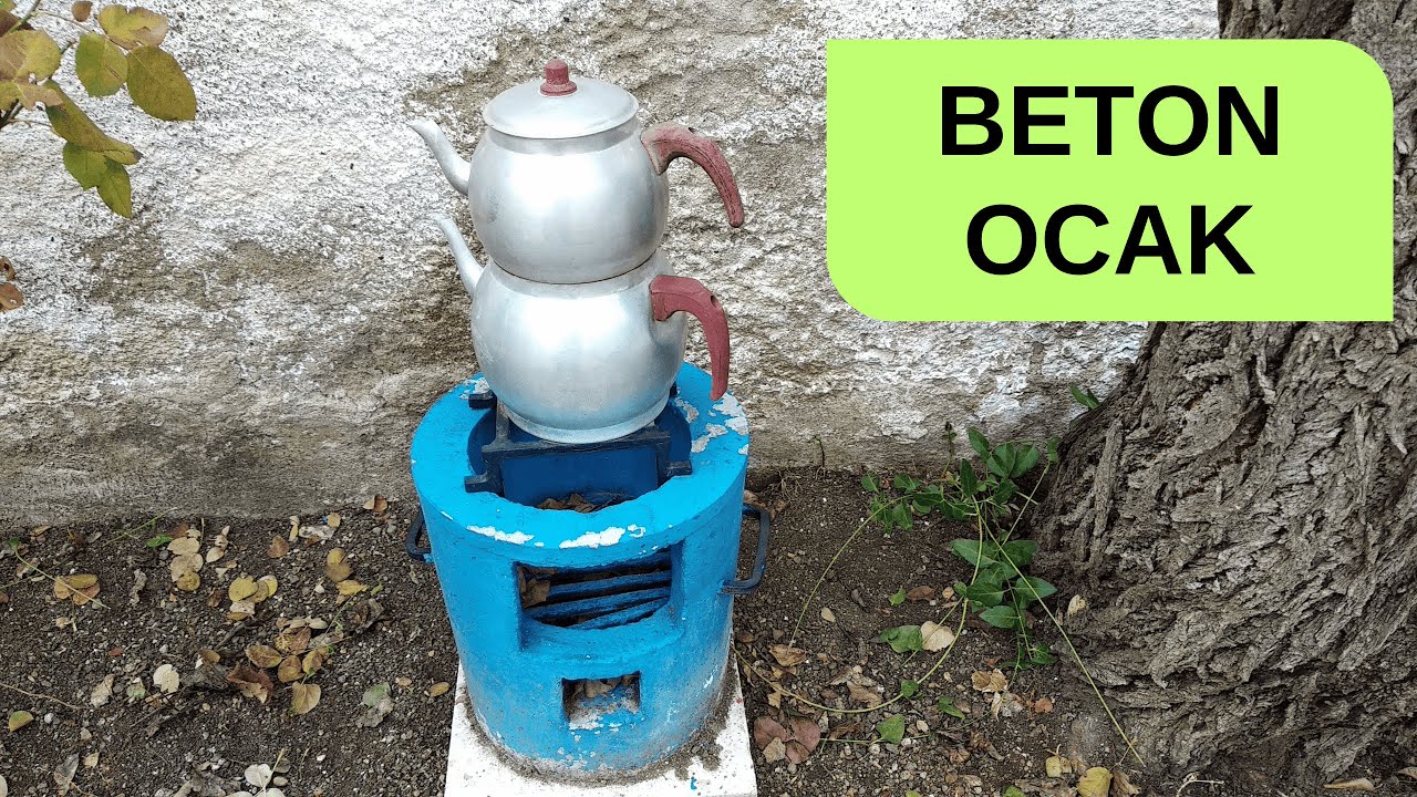 Çimento İle Ocak Yapımı.Bahçeye  Betondan Ocak Yapımı .Concrete stove construction in the garden DIY