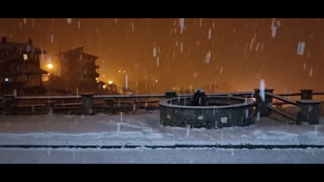 Notte innevata  #valled'aosta (para los apasionados de la nieve)#Italia 