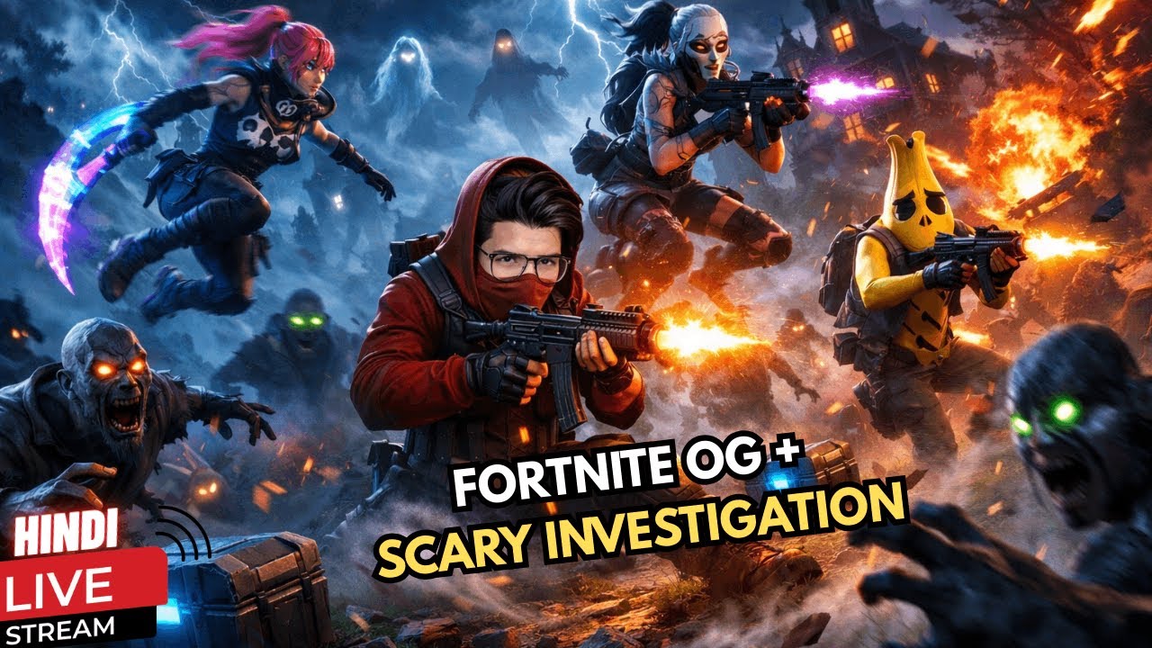 OG Fortnite Win Attempt + Scary Gameplay | Hindi Live| SWAGSOUL INSAAN