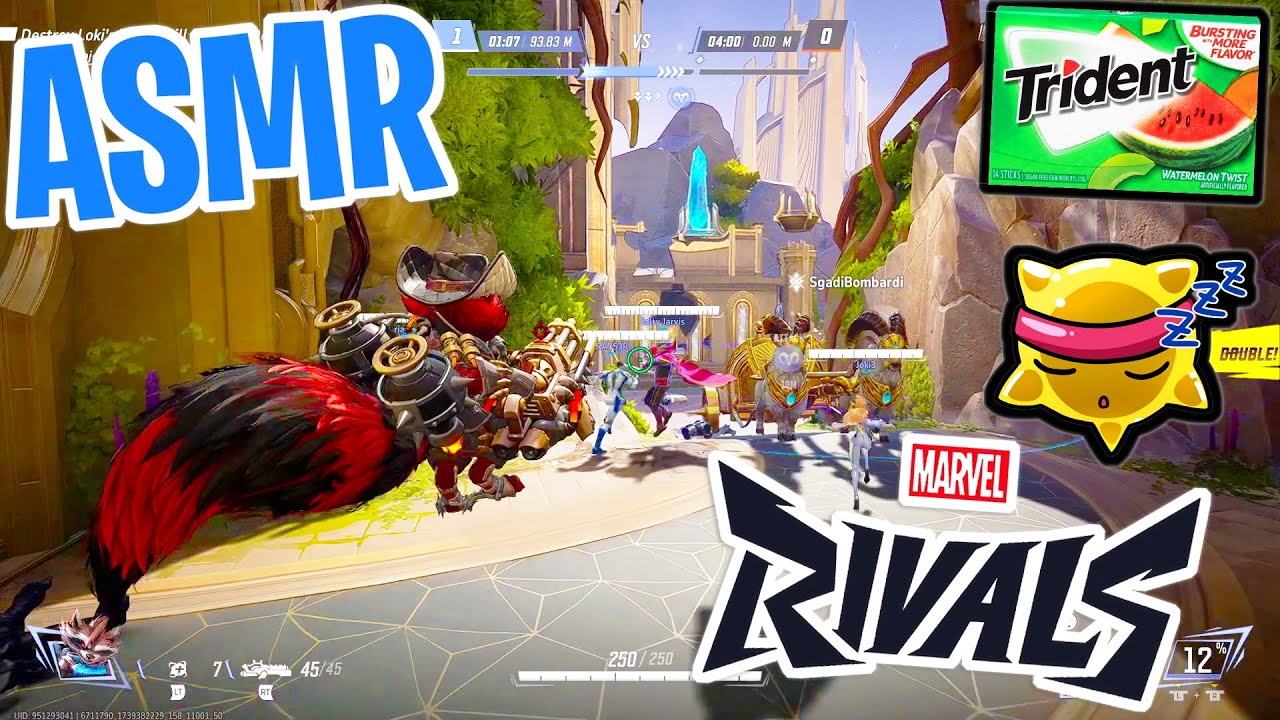 ASMR Gaming 😴 Marvel Rivals Ranked Relaxing Gum Chewing 🎮🎧 Controller Sounds + Whispering 💤