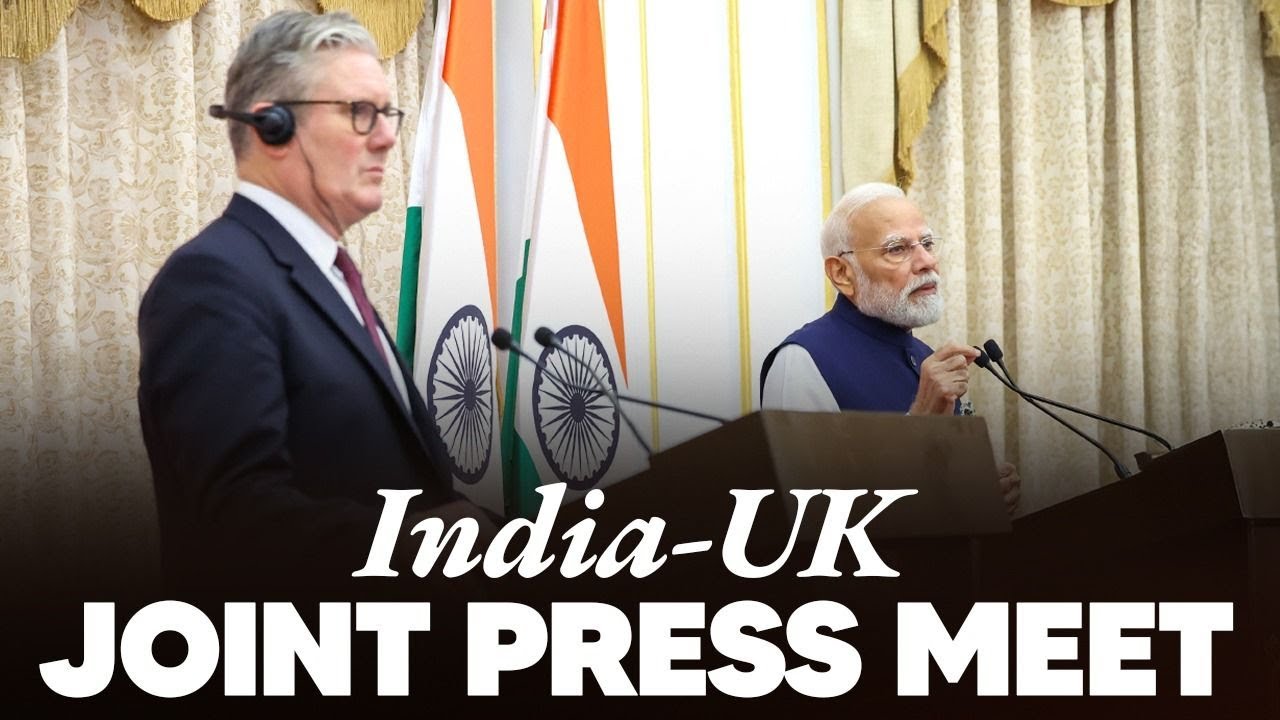 LIVE: PM Modi and UK PM Keir Starmer attend the joint press meet