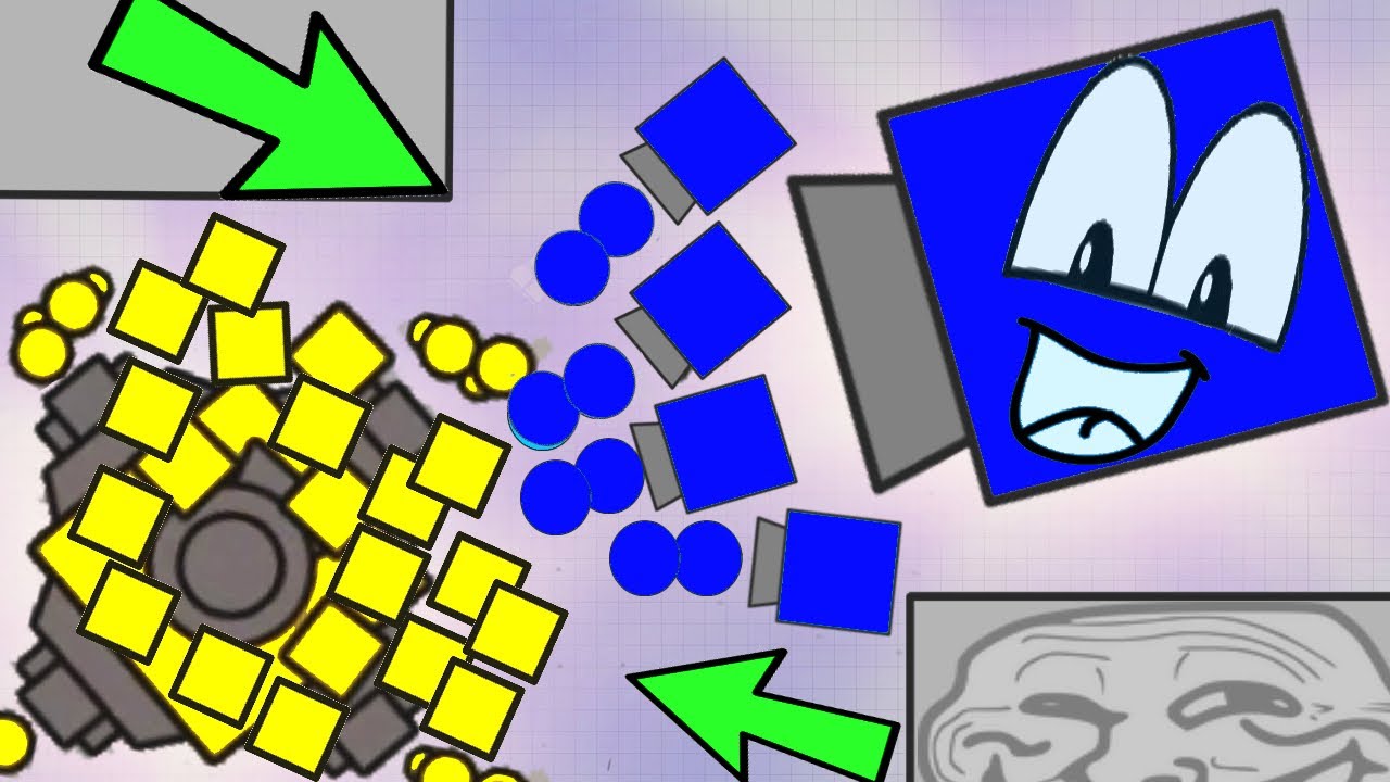 Diep.io 3 / Tankster.io NEW TOP 99% EPIC FUNNY MAZE TROLL