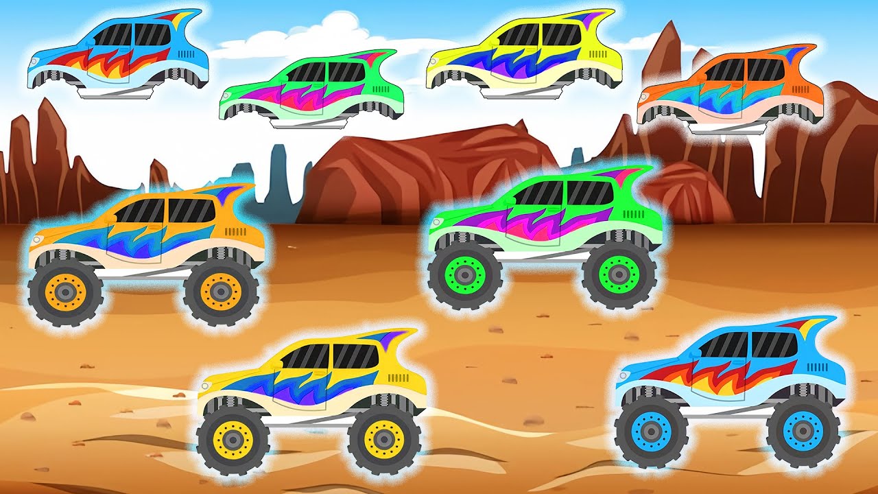 Find body for Monster Trucks | Monster Car Animation