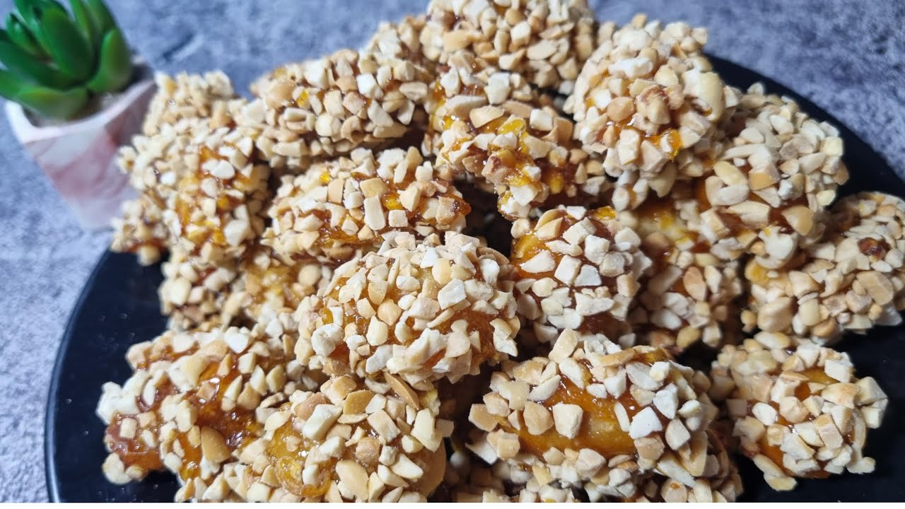 Kue Kering Lebaran 2023‼️ Kue Kurma Berbalut Karamel dan Kacang Tanah