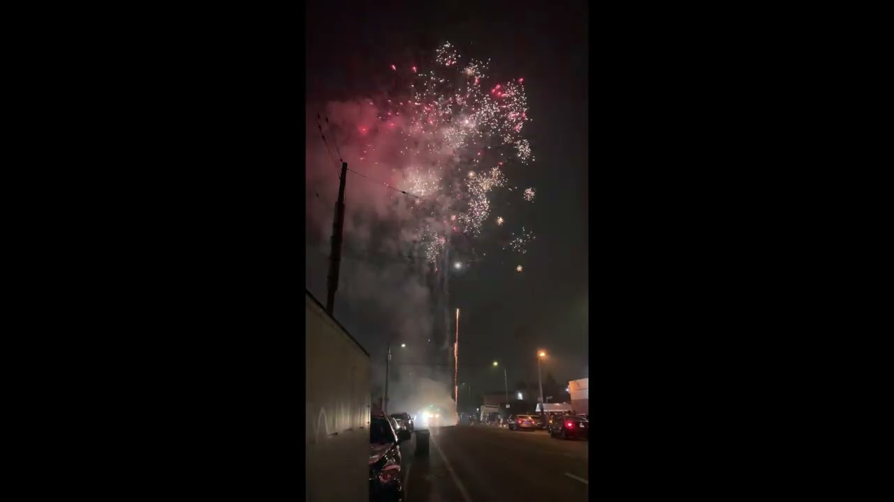 2025 Fireworks Show In Front Of The World Famous AutoZone