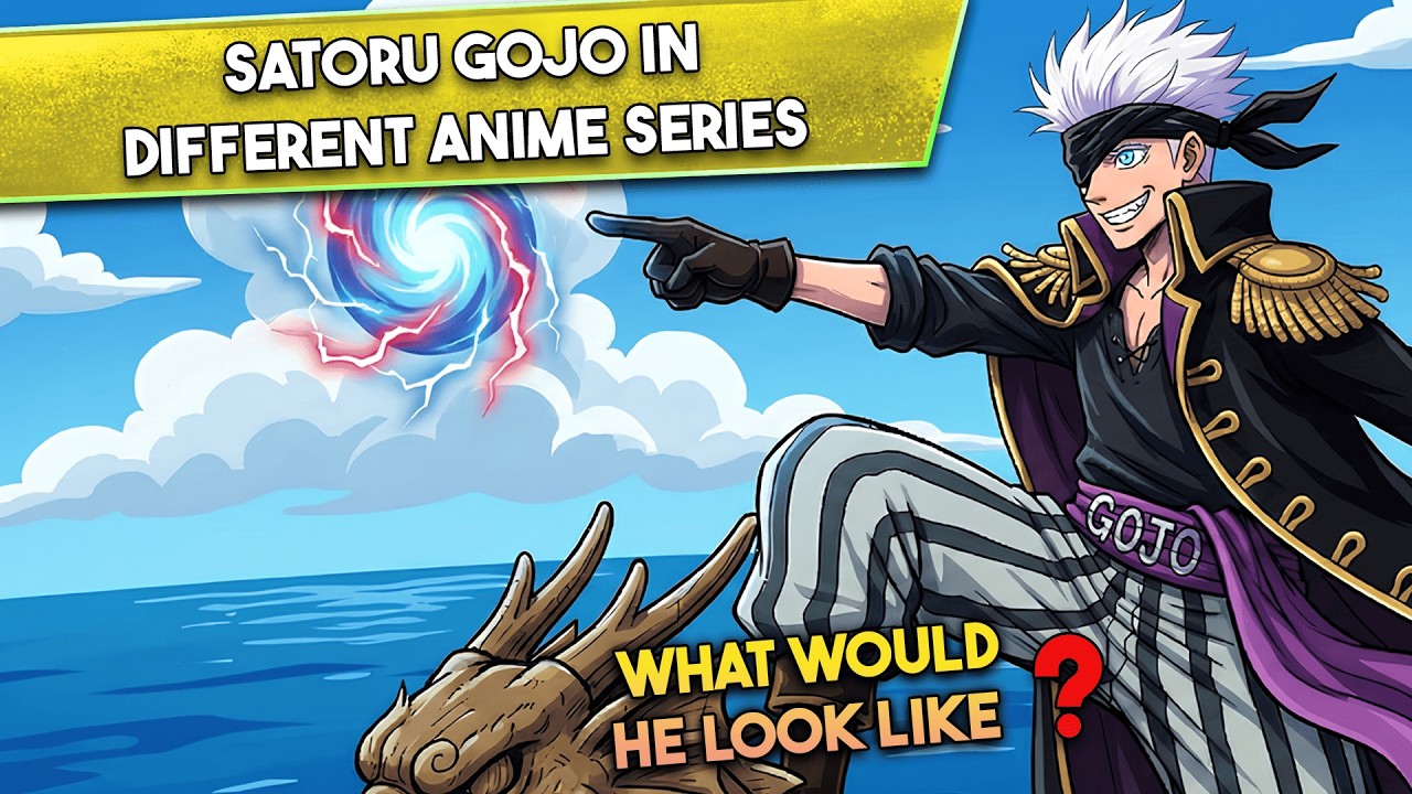 If Satoru Gojo Were in Different Anime, What Would He Look Like? Waovv 😯