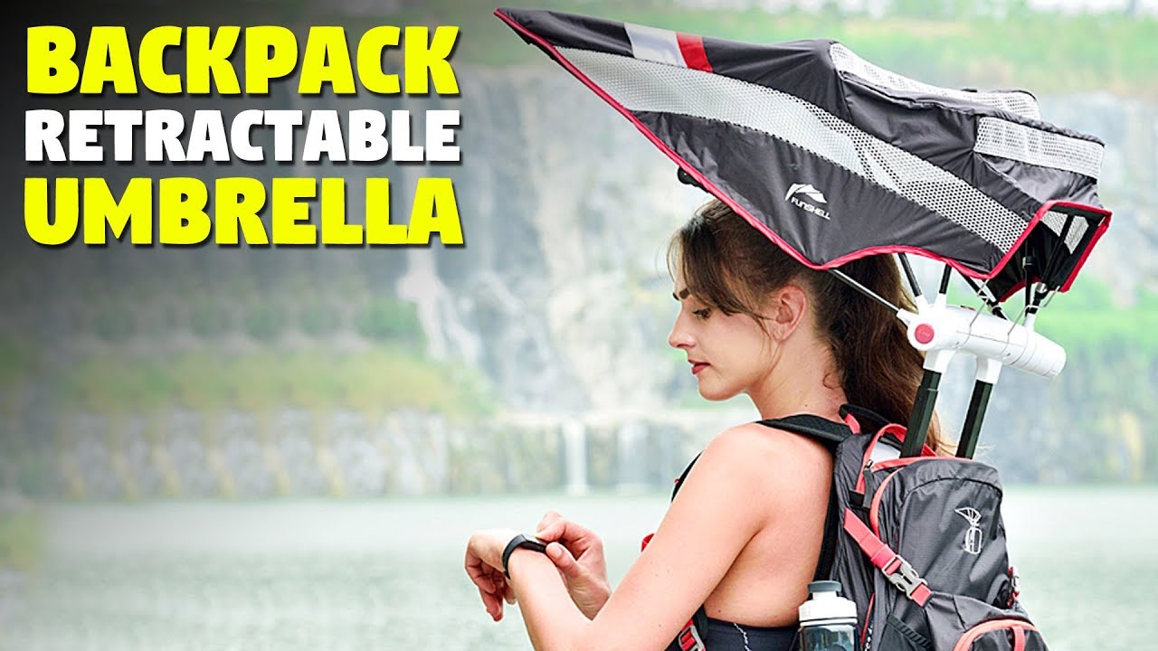 This Backpack Has a Retractable Umbrella