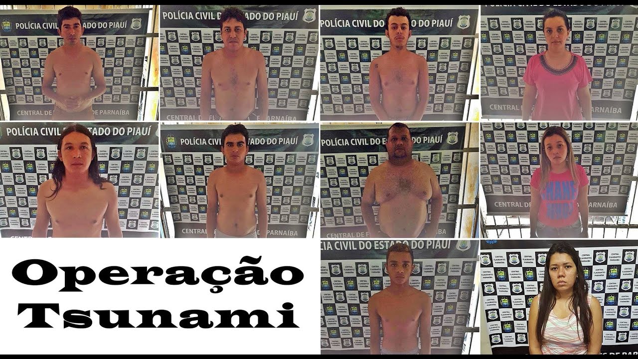 Operação Tsunami da Polícia Civil prende várias pessoas em Parnaíba