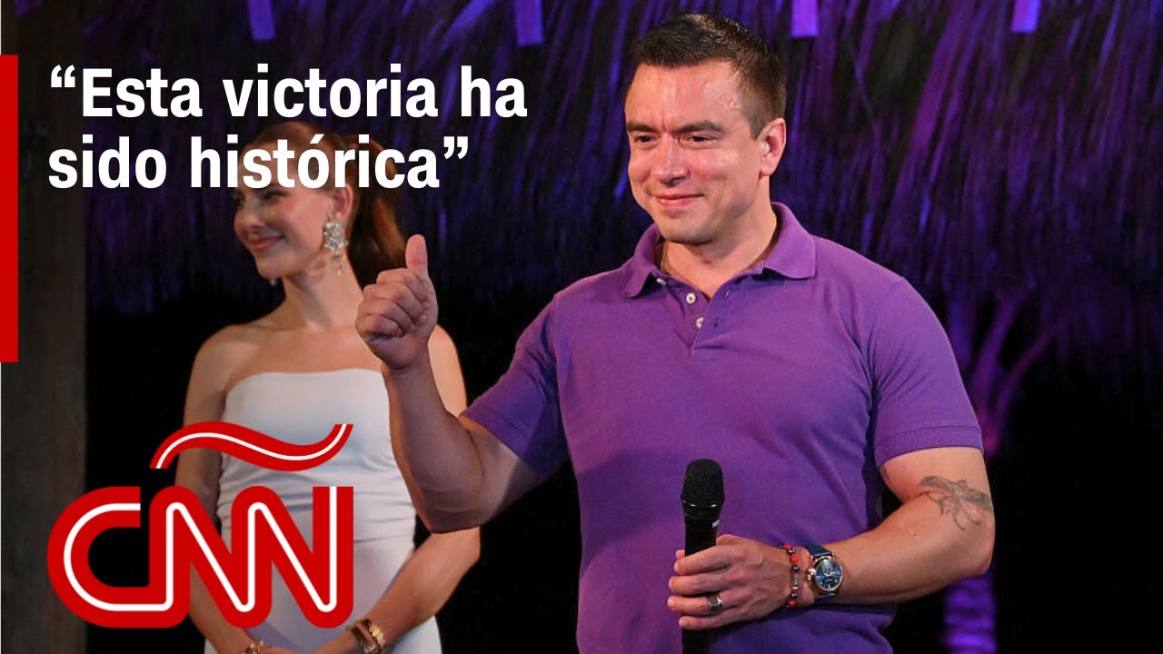 Discurso completo de Daniel Noboa tras ser declarado ganador de las elecciones de Ecuador
