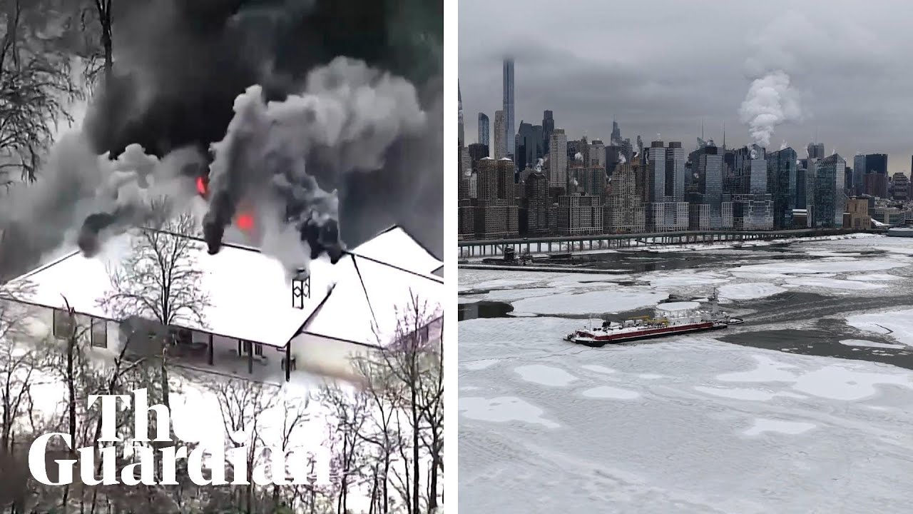 Footage shows the extent of Storm Fern's impact across the US