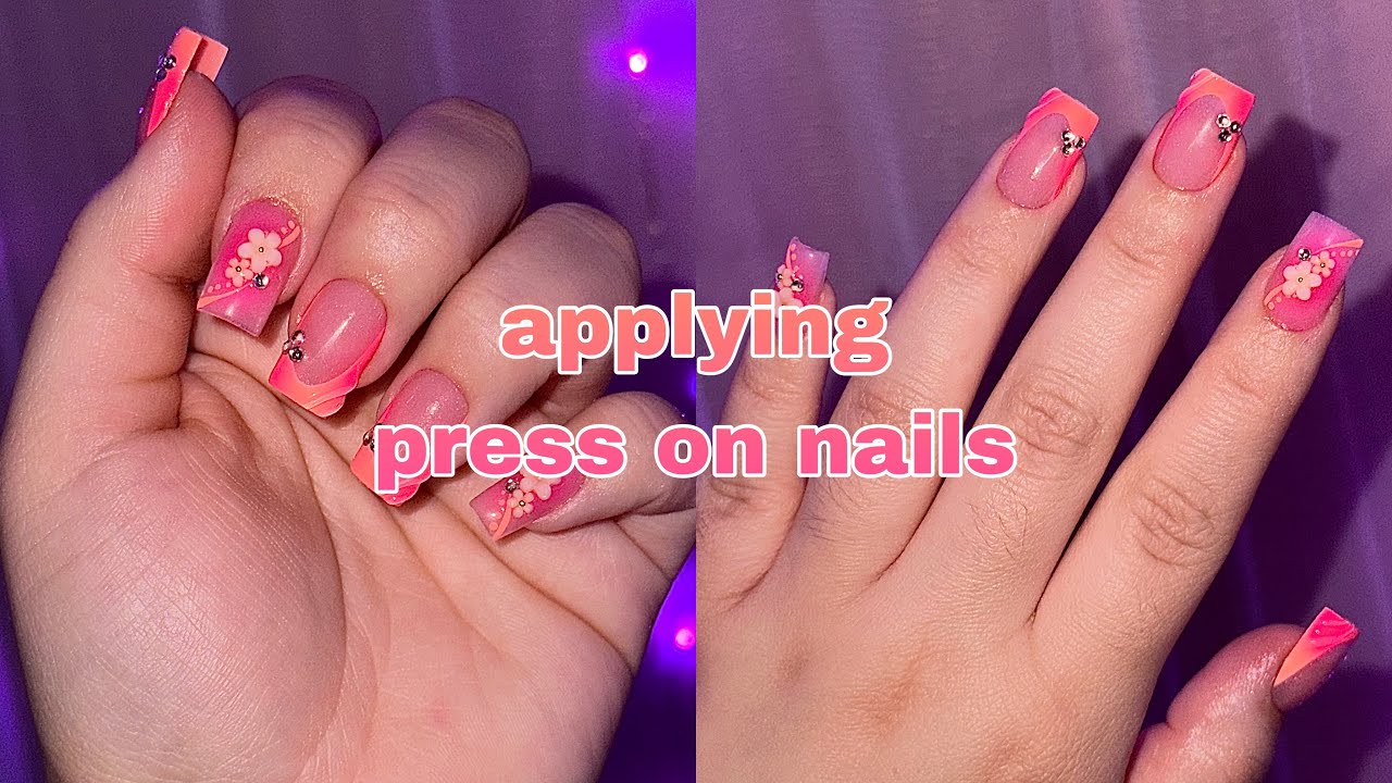 HOW TO: Applying Press On Nails Using Acrylic Powder✨🌸