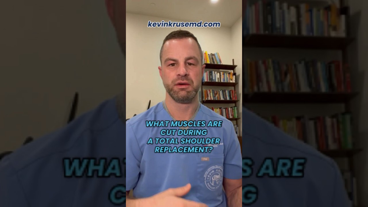 What Muscles Are Cut During A Total Shoulder Replacement #shoulderreplacement #shouldersurgeon