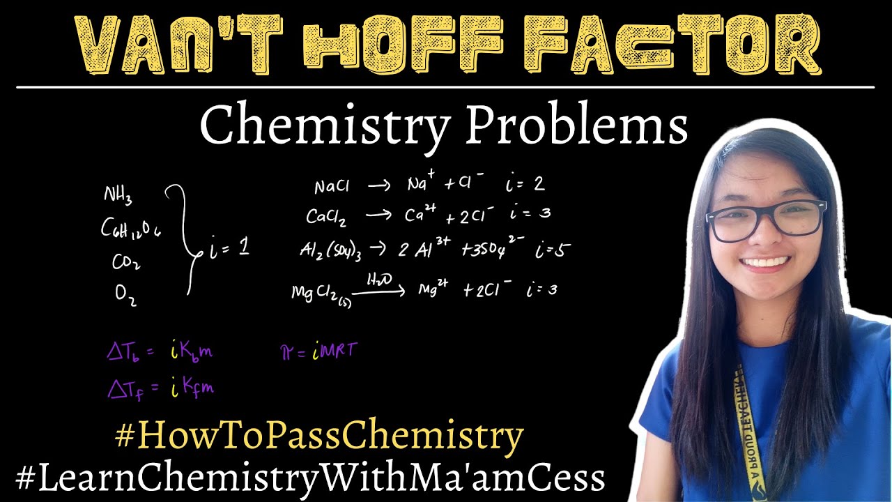 Finding the Van't Hoff Factor | Learn Chemistry with Ma'am Cess