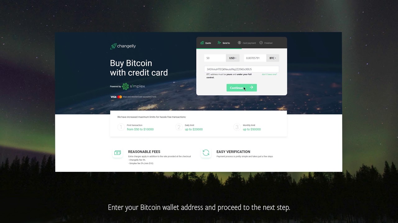 How to Buy Bitcoin for USD on Changelly